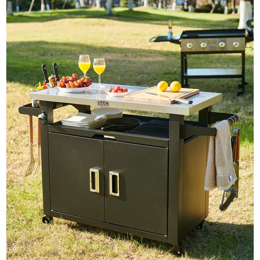 NUUK Pro 42IN Outdoor Kitchen Island and BBQ Serving Cart